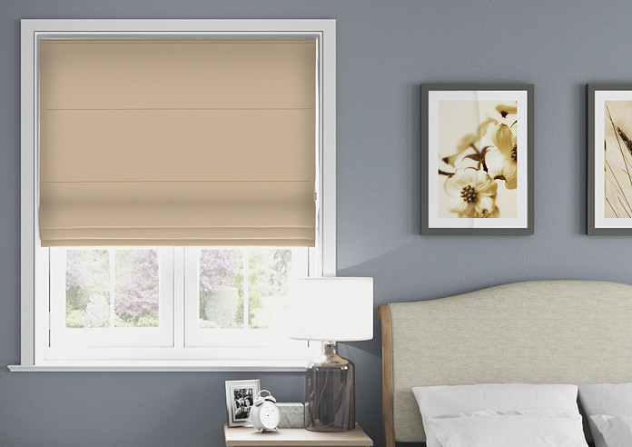 Faux Suede, Natural - Roman Blind - Image 3